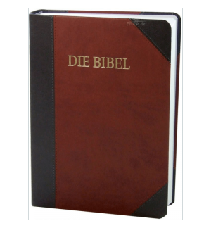 Bible Schlachter 2000 - Duo gris brun Reliée Gros caractères