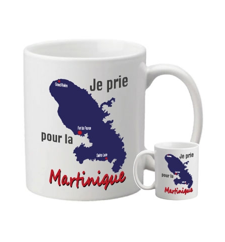 Mug "Je prie pour la Martinique"   