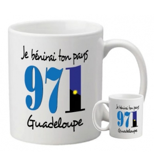 Mug "Je bénirai ton pays la Guadeloupe - 971"