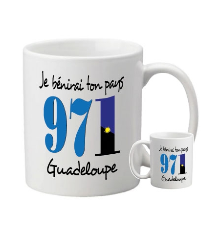 Mug "Je bénirai ton pays la Guadeloupe - 971"