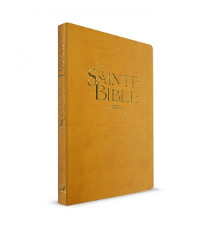 Bible confort souple ocre, tranche or Esaie 55