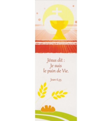 Marque-Page - Signet "Jésus dit : Je suis le Pain de la Vie"