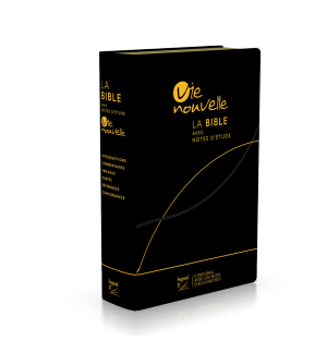 Bible d'étude Vie nouvelle, Segond 21, noire couverture souple, fibrocuir,tranch