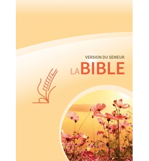 Bible, Version du Semeur 2015, rigide jaune fleurs, tranche blanche
