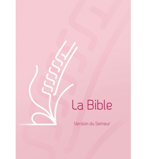 Bible, Version du Semeur 2015, rigide rose, tranche blanche