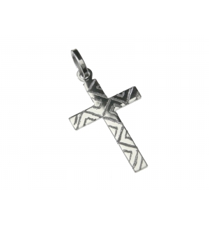 Croix pendentif - Argent 925% rhodié