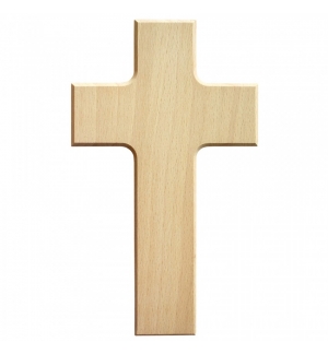 Croix bois neutre - 9x15cm