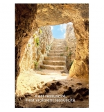CARTE avec verset Grotte avec escalier