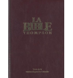 Bible Thompson rigide grenat avec onglets Version La Colombe