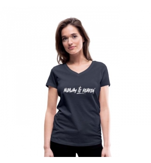 T-shirt manches courtes femmes "Highway to heaven" Noir