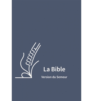 Bible, Version du Semeur 2015, skivertex bleue, avec zip