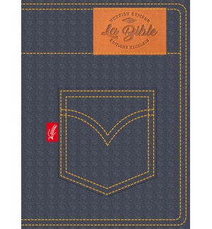 Bible, Version du Semeur 2015, jeans [Relié] Couverture souple bleue jeans, tran