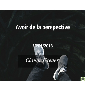 Avoir de la perspective - Claude Greder - CD ou DVD