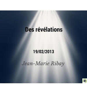 Des révélations - Jean-Marie Ribay - CD