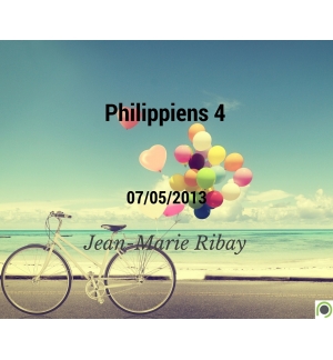 Philippiens 4 - Jean-Marie Ribay - CD ou DVD