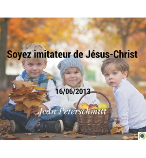 Soyez imitateur de Dieu en Jésus Christ - Jean Peterschmitt - CD ou DVD