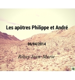 Les apôtres Philippe et André - Jean-Marie Ribay - CD ou DVD