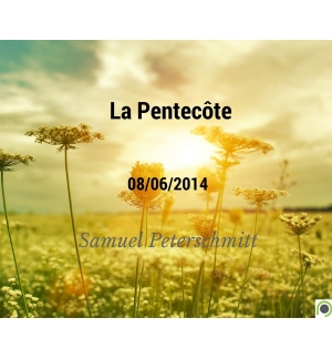 La Pentecôte - Samuel Peterschmitt - CD ou DVD