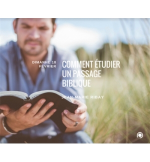 Comment étudier un passage biblique - Le jeune-homme riche - Jean-Marie Ribay